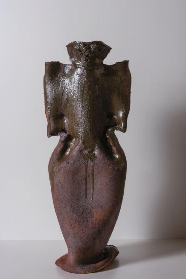 Tarahumara I, bucchero, 74 x 29 x 26 cm, 2018 - M. Luccioli